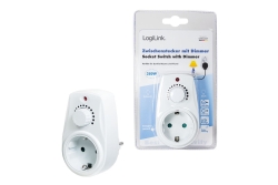 Logilink Steckdosenadapter mit Dimmer weiß