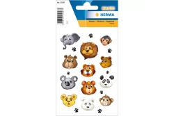 HERMA Sticker MAGIC Tiergesichter Stone