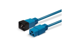 LINDY IEC-Netzverlängerung C19 auf C20 blau 1m extern bulk