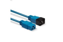 LINDY IEC-Netzverlängerung C19 auf C20 blau 1m extern bulk
