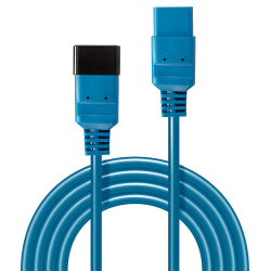 LINDY IEC-Netzverlängerung C19 auf C20 blau 2m...