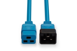 LINDY IEC-Netzverlängerung C19 auf C20 blau 3m extern bulk
