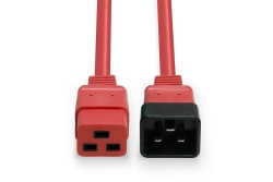 LINDY IEC-Netzverlängerung C19 auf C20 rot 1m extern bulk