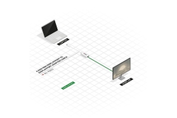 LINDY Mini-DisplayPort an Displayport Adapterkabel M/F 0.15m