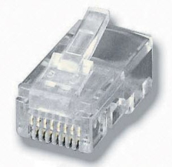 Equip Telefon-Stecker RJ45/8P8C ungeschirmt 100Stk transp.