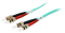Equip Patchkabel ST->ST 5.00m Multimode Duplex OM3 türkis Polybeutel
