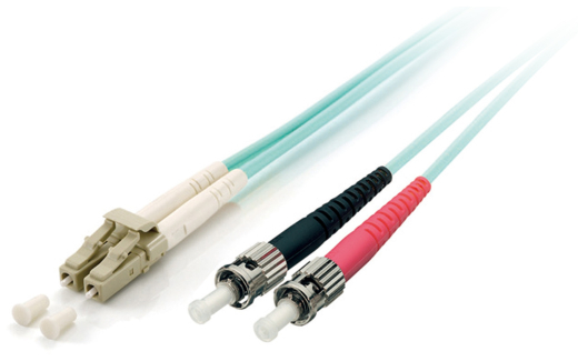 Equip Patchkabel LC->ST 0.50m Multimode Duplex OM3 türkis Polybeutel