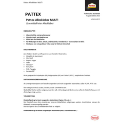 Alleskleber (Büro) Pattex® Multi, ohne Lösungsmittel, Kunststofftube mit 20 g