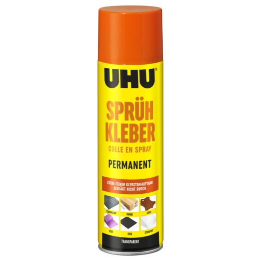 Sprühkleber - TRANSPARENT+PERMANENT, 500 ml Dose