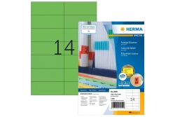 HERMA Etiketten A4 grün 105x42,3mm Papier matt 1400 St.
