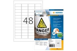 HERMA Etik. A4 Outdoor Klebefolie weiß 45,7x21,2mm...
