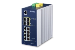 PLANET Industrial 8-Port 10/100/1000T + 4-Port 100/1000X