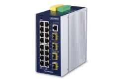 PLANET Industrial 16-Port 10/100/1000T + 4 100/1000X SFP