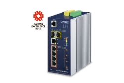 PLANET Industrial L2+ 4-Port 10/100/1000T Ultra PoE +