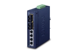 PLANET 4+2 100FX Port Multi-mode Industrial Ethernet Switch