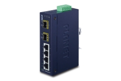 PLANET 4+2 100FX SFP Industrial Ethernet Switch (-40~75