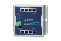 PLANET Industrial 8-Port 10/100/1000T Wall-mount with