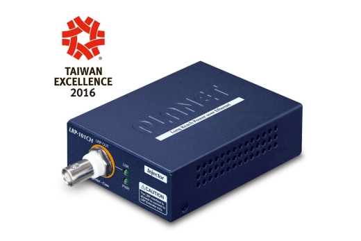 PLANET 1-Port 10/100TX PoE PD + 1-Port Coax Long Reach PoE