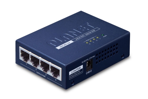 PLANET 4-Port IEEE 802.3at High Power over Ethernet