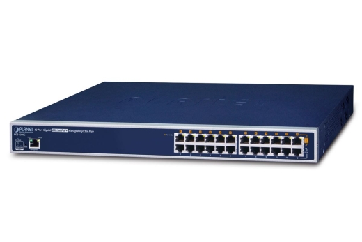 PLANET 12-Port Gigabit IEEE 802.3af Injector Hub (220 Watt)