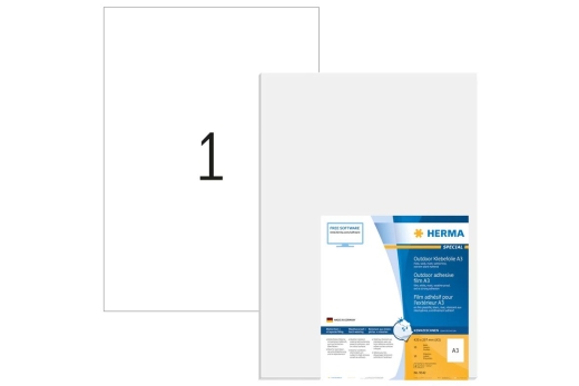 HERMA Etik. A3 Outdoor Klebefolie weiß 297x420 mm 10 St