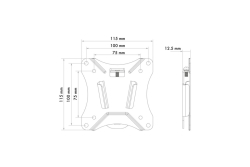Schwaiger Wandhalterung TV 13-29 Max.25KG Schwarz