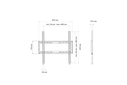 Schwaiger Wandhalterung TV 32-75 1 TFT Max. 35KG Schwarz