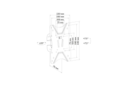 Schwaiger Wandhalterung TV 23-46 Max. 25KG Schwarz
