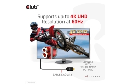 Club3D HDMI-Kabel A -> A 2.0 RedMere 4K60Hz UHD 10 Meter retail