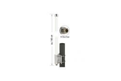 DELOCK Antenne LoRa omnidir. N-Bu 8dBi 147cm outd....