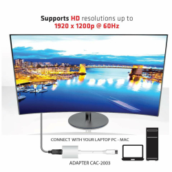 Club3D Adapter DisplayPort > VGA aktiv St/Bu...