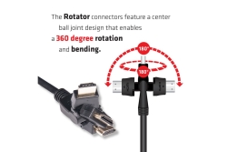 Club3D HDMI-Kabel A -> A 2.0 360° Drehbar 4K60Hz...