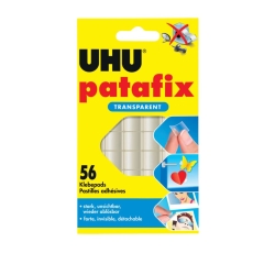 Klebestücke patafix - 52 Stück, transparent,...
