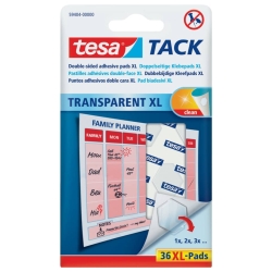 Tack® Klebestücke - 36 Pads XL, ablösbar,...