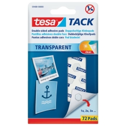 Tack® Klebestücke - 72 Pads, ablösbar,...