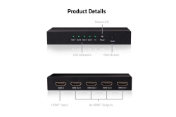 Club3D HDMI Splitter 1 Eingang -> 4 Ausgänge 4K60Hz UHD retail
