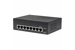 INTELLINET Switch 8-Port Gigabit Ethernet PoE+ 60W Desktop
