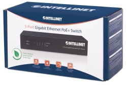 INTELLINET PoE+ Switch 5-Port Gigabit Ethernet 60W Desktop