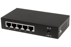INTELLINET PoE+ Switch 5-Port Gigabit Ethernet 60W Desktop
