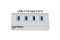 MANHATTAN Hub 4-Port 4xUSB3.0 Alu Strom: USB