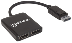 MANHATTAN Splitter 2-Port Display-Port mit MST 4K@30HZ