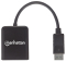MANHATTAN Splitter 2-Port Display-Port mit MST 4K@30HZ
