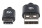 MANHATTAN USB 2.0 Typ C-Kabel C-Stecker/A-Stecker 3m schwarz