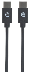 MANHATTAN USB 2.0 Typ C-Kabel C-Stecker/C-Stecker 2m schwarz