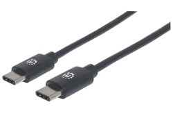 MANHATTAN USB 2.0 Typ C-Kabel C-Stecker/C-Stecker 2m schwarz