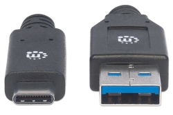 MANHATTAN USB 3.1 Gen1 Typ C-Kabel C-Stecker/A-Stecker 3m