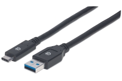 MANHATTAN USB 3.1 Gen1 Typ C-Kabel C-Stecker/A-Stecker 3m