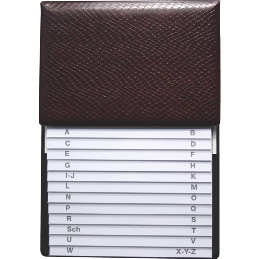 Telefon-Klappregister - weinrot, 160 x 230 mm