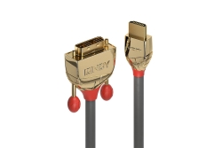 LINDY HDMI an DVI-D Single Link Kabel Gold Line 0.5m