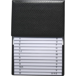 Telefon-Klappregister - schwarz, 160 x 230 mm